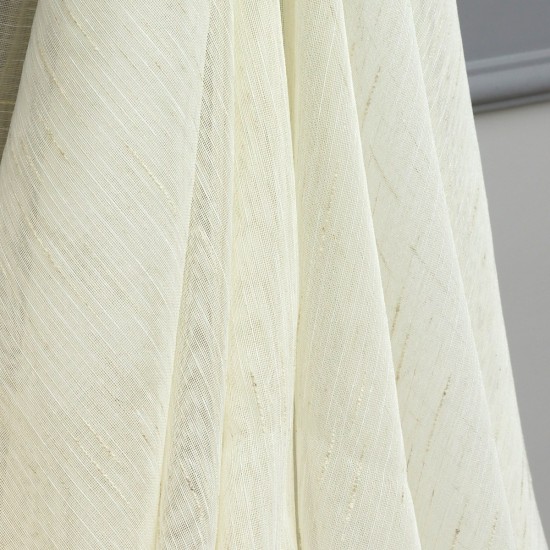 Linda V-1 Wholesale Linen Tulle Curtain Fabrics Living Room and Bedroom Curtains 3 Models 100% Polyester