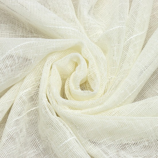 Barbara V-1 Wholesale Linen Tulle Curtain Fabrics Living Room and Bedroom Curtains 3 Models 100% Polyester