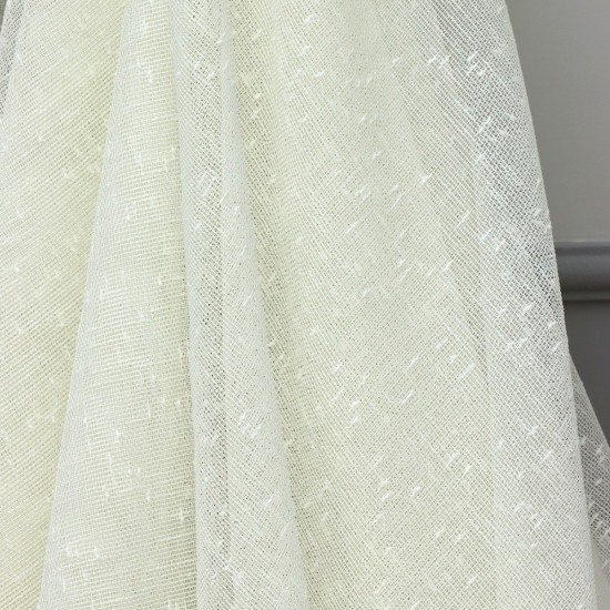 Patricia V-1 Wholesale Linen Tulle Curtain Fabrics Living Room and Bedroom Curtains 3 Models 100% Polyester