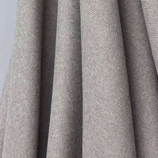 Cecilion V-18 Wholesale Linen Plain Dobby Woven Backdrop Curtain Fabrics Living Room and Bedroom Curtains 21 Models 100% Polyester