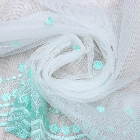 8124 V-6 Wholesale Lacy Tulle Curtain Fabrics Living Room and Bedroom Curtains 100% Polyester 6 Models