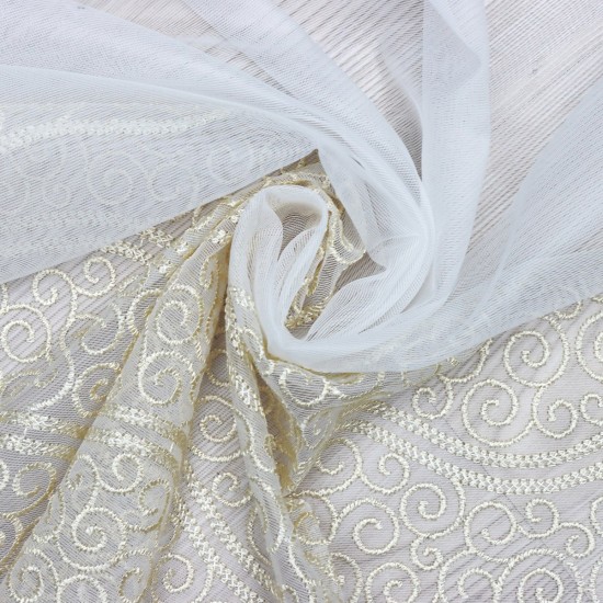 8130 V-2 Wholesale Lacy Tulle Curtain Fabrics Living Room and Bedroom Curtains 100% Polyester 3 Models