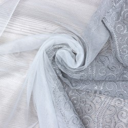 8130 V-3 Wholesale Lacy Tulle Curtain Fabrics Living Room and Bedroom Curtains 100% Polyester 3 Models