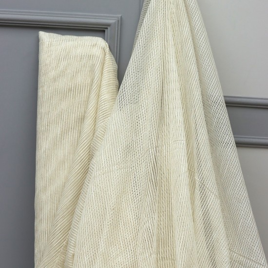 Daisy V-4317 Wholesale Linen Tulle Curtain Fabrics Living Room and Bedroom Curtains 2 Models 100% Polyester