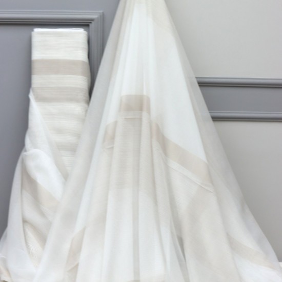 Lace V-37 Wholesale Linen Tulle Curtain Fabrics Living Room and Bedroom Curtains 5 Models 100% Polyester