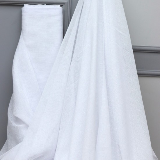 Folded V-323  Wholesale Linen Tulle Curtain Fabrics Living Room and Bedroom Curtains 6 Models 100% Polyester