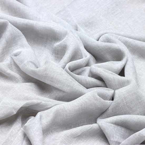 Folded V-393 Wholesale Linen Tulle Curtain Fabrics Living Room and Bedroom Curtains 6 Models 100% Polyester