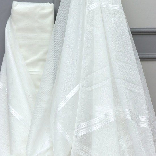 Optimum V-757 Wholesale Linen Tulle Curtain Fabrics Living Room and Bedroom Curtains 5 Models 100% Polyester