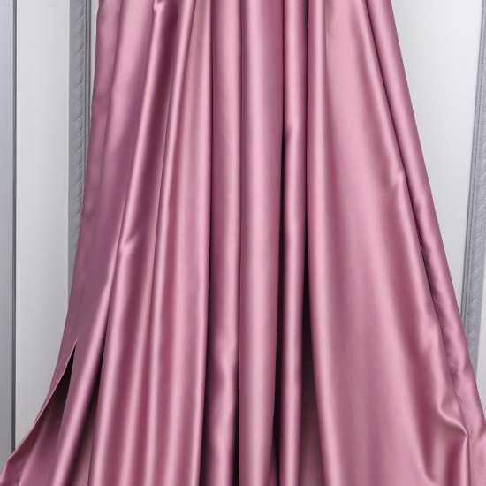 Blackout V-432 Wholesale Satin Blackout Background Curtain Fabrics Living Room and Bedroom Curtains 42 Model 100% Polyester