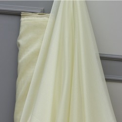 Buff  V-724 Wholesale Linen Tulle Curtain Fabrics Living Room and Bedroom Curtains 3 Models 100% Polyester