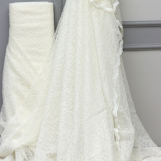  Çınar V-2 Wholesale Lace Embroidered Brode Tulle Curtain Fabrics Living Room and Bedroom Curtains 2 Models 100% Polyester