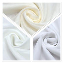 Tergal Color Chart Wholesale Crepe Knitted Tulle Curtain Fabrics Living Room and Bedroom Curtains 3 Models 100% Polyester