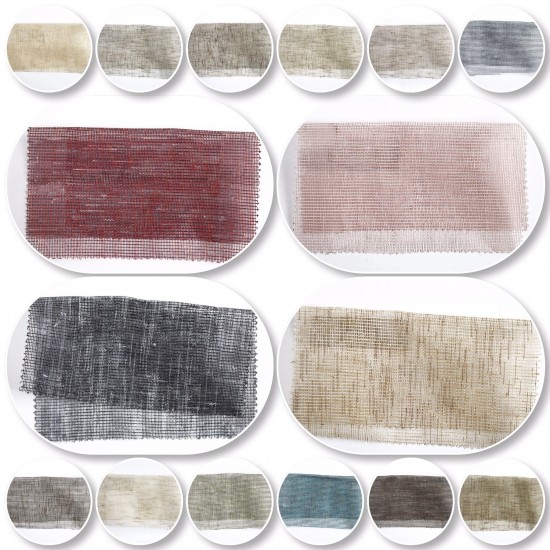 Carter V--5 Wholesale Linen Tulle Curtain Fabrics Living Room and Bedroom Curtains 20 Models 100% Polyester