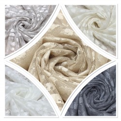 William V--1 Wholesale Raschel Tulle Curtain Fabrics Living Room and Bedroom Curtains 5 Models 100% Polyester