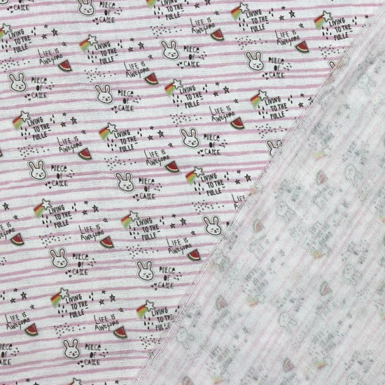 MD Baskı V-2 2 Layers Printed Baby, Kids Clothing Fabric 100% Cotton 3 Models