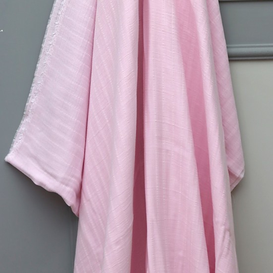 MÇ V-Bebe Pembe 2 Layer Striped Baby, Kids Clothing Fabric 100% Cotton 3 Models