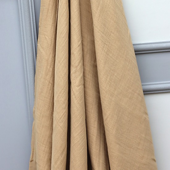 MD V-Koyu Bej 2 Layer Plain Baby, Kids Clothing Fabric 100% Cotton 34 Model