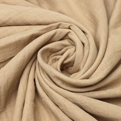 MD V-Koyu Bej 2 Layer Plain Baby, Kids Clothing Fabric 100% Cotton 34 Model