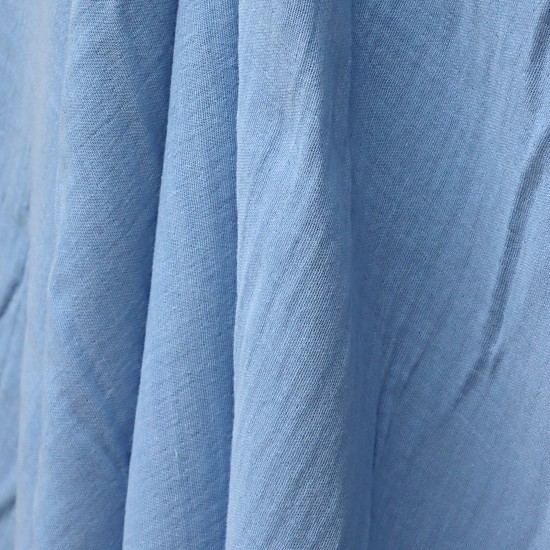 MD V-Koyu Mavi 2 Layer Plain Baby, Kids Clothing Fabric 100% Cotton 34 Model