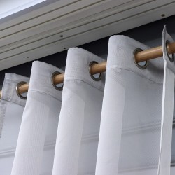 Charles 140x260 cm Wholesale Rustic Sewn Tulle Curtain Living and Bedroom Curtains 7 Models 100% Polyester