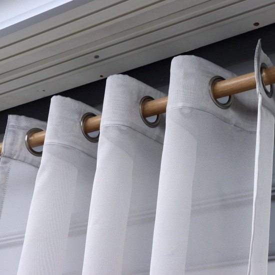 Charles 140x260 cm Wholesale Rustic Sewn Tulle Curtain Living and Bedroom Curtains 7 Models 100% Polyester