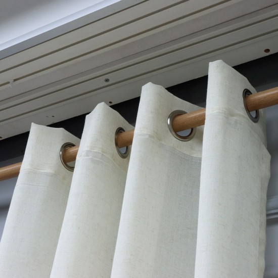 King 140x260 cm Wholesale Rustic Sewn Tulle Curtain Living and Bedroom Curtains 6 Models 100% Polyester