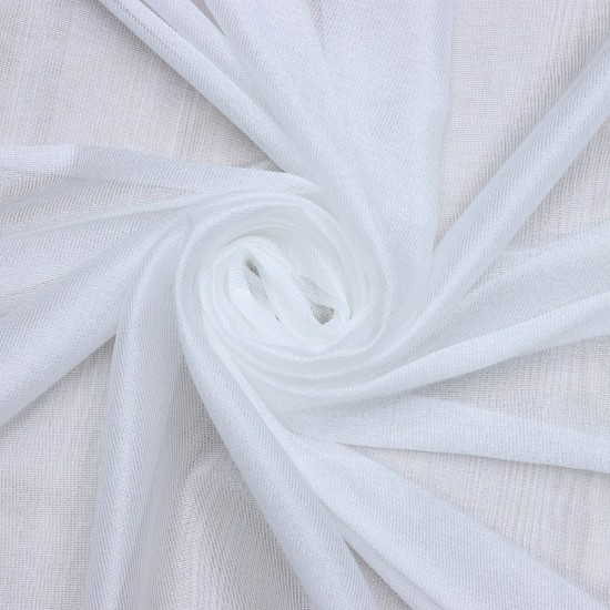 Jennifer 140x260 cm Wholesale Rustic Sewn Tulle Curtain Living and Bedroom Curtains 4 Models 100% Polyester