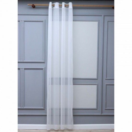 Jennifer 140x260 cm Wholesale Rustic Sewn Tulle Curtain Living and Bedroom Curtains 4 Models 100% Polyester