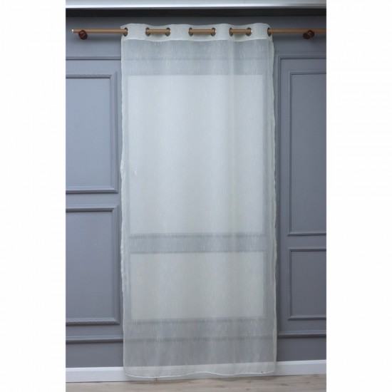 Linda 140x260 cm Wholesale Rustic Sewn Tulle Curtain Living and Bedroom Curtains 3 Models 100% Polyester