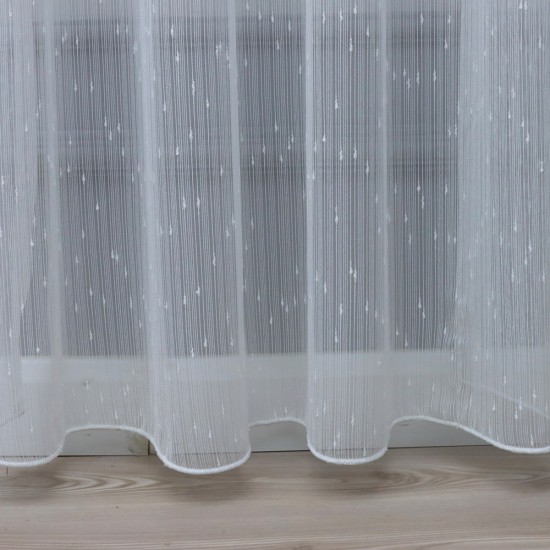 Betty 140x260 cm Wholesale Rustic Sewn Tulle Curtain Living and Bedroom Curtains 3 Models 100% Polyester