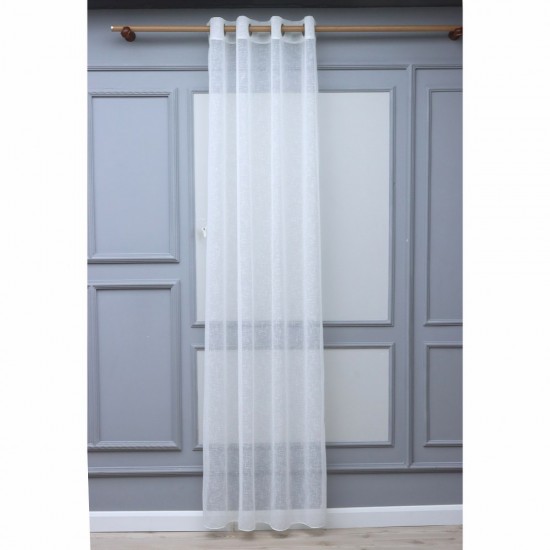 Mary 140x260 cm Wholesale Rustic Sewn Tulle Curtain Living and Bedroom Curtains 3 Models 100% Polyester