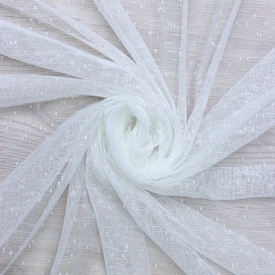 Patricia 140x260 cm Wholesale Rustic Sewn Tulle Curtain Living and Bedroom Curtains 3 Models 100% Polyester