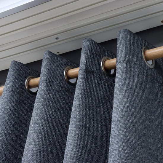 Christin 140x260 cm Wholesale Rustic Sewn Background Curtain Living and Bedroom Curtains 17 Models 100% Polyester