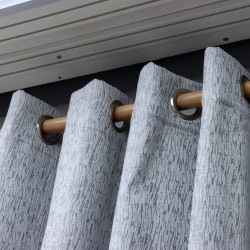 Holmes 140x260 cm Wholesale Rustic Sewn Background Curtain Living and Bedroom Curtains 10 Models 100% Polyester