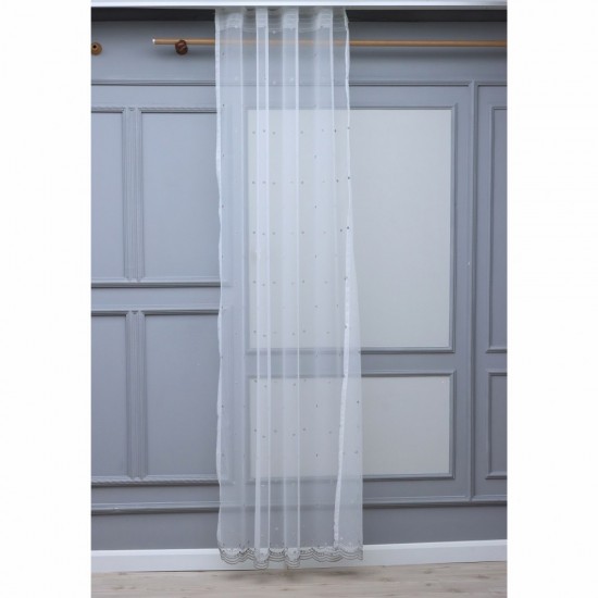 8124 140x260 cm Wholesale Tulle Curtain Living and Bedroom Curtains 6 Models 100% Polyester