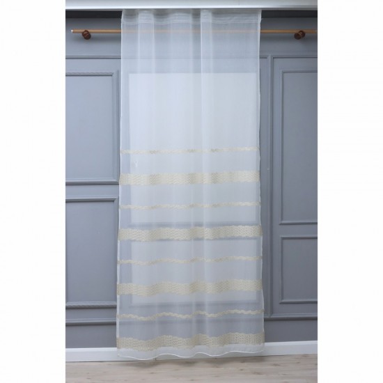 8128 140x260 cm Wholesale Tulle Curtain Living and Bedroom Curtains 3 Models 100% Polyester