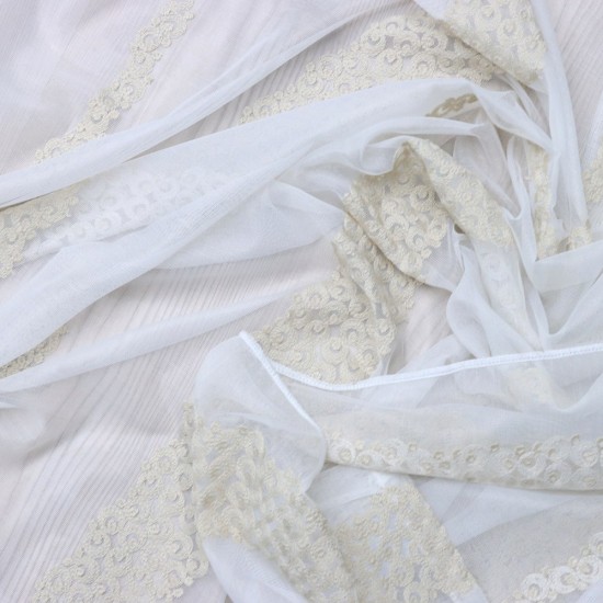 8128 140x260 cm Wholesale Tulle Curtain Living and Bedroom Curtains 3 Models 100% Polyester