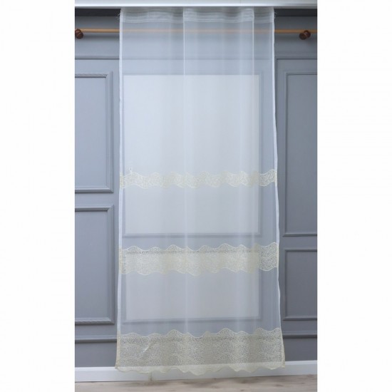 8130 140x260 cm Wholesale Tulle Curtain Living and Bedroom Curtains 3 Models 100% Polyester