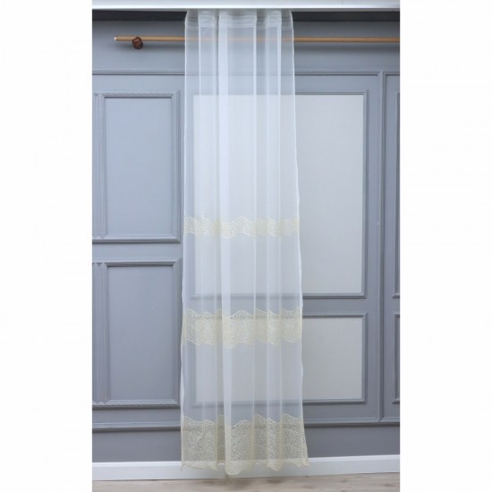 8130 140x260 cm Wholesale Tulle Curtain Living and Bedroom Curtains 3 Models 100% Polyester