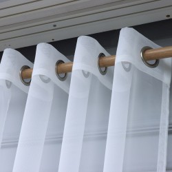 8130 140x260 cm Wholesale Rustic Sewn Tulle Curtain Living and Bedroom Curtains 3 Models 100% Polyester