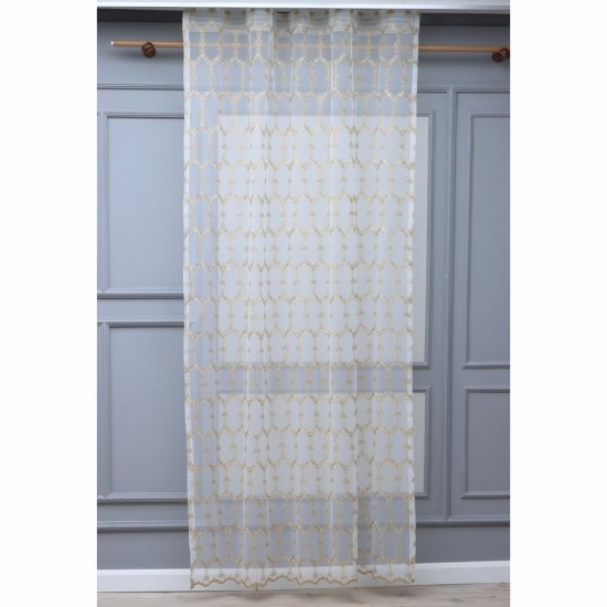 8134 140x260 cm Wholesale Tulle Curtain Living and Bedroom Curtains 6 Models 100% Polyester