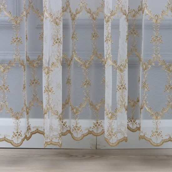 8134 140x260 cm Wholesale Tulle Curtain Living and Bedroom Curtains 6 Models 100% Polyester