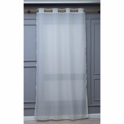 Benjamin 140x260 cm Wholesale Rustic Sewn Tulle Curtain Living and Bedroom Curtains 2 Models 100% Polyester