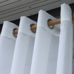 Benjamin 140x260 cm Wholesale Rustic Sewn Tulle Curtain Living and Bedroom Curtains 2 Models 100% Polyester