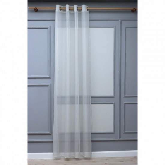 Brian 140x260 cm Wholesale Rustic Sewn Tulle Curtain Living and Bedroom Curtains 4 Models 100% Polyester
