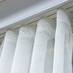 Buff 140x260 cm Wholesale Tulle Curtain Living and Bedroom Curtains 3 Models 100% Polyester