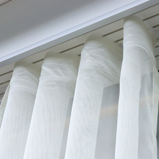 Buff 140x260 cm Wholesale Tulle Curtain Living and Bedroom Curtains 3 Models 100% Polyester