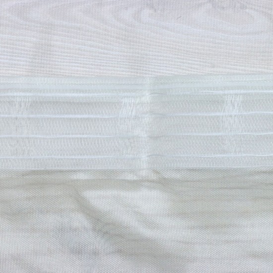 Buff 140x260 cm Wholesale Rustic Sewn Tulle Curtain Living and Bedroom Curtains 3 Models 100% Polyester