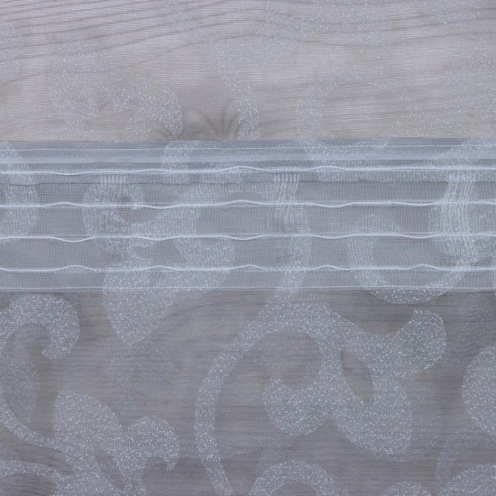 Calcium 140x260 cm Wholesale Rustic Sewn Tulle Curtain Living and Bedroom Curtains 3 Models 100% Polyester