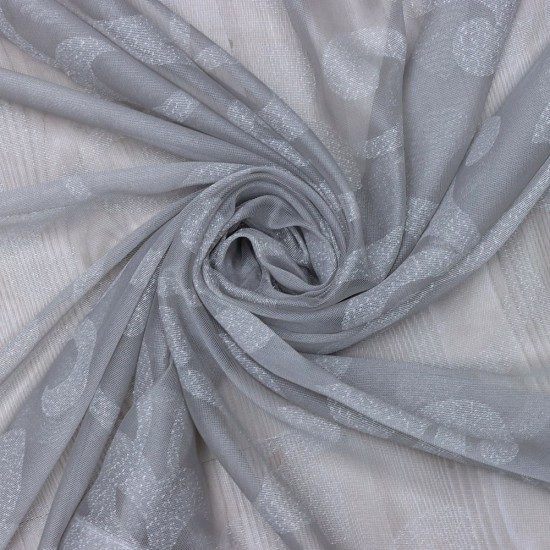 Calcium 140x260 cm Wholesale Rustic Sewn Tulle Curtain Living and Bedroom Curtains 3 Models 100% Polyester